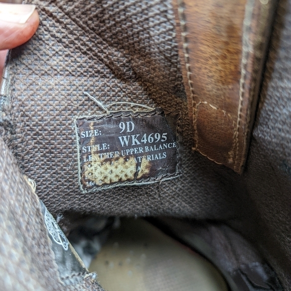 Justin Boots "Stampede"  steel toe. Brown Buffalo leather. Waterproof. Work boot - Picture 10 of 11